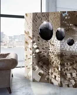Paraván Golden Jigsaw Dekorhome