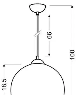Závěsná stropní lampa 1X60W E27 červená STUDENT