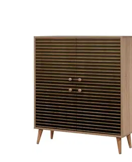 Skříňka Mega Sonoma Oak Stripes II