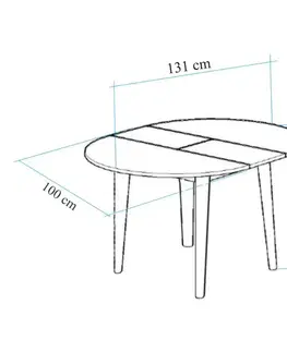 Jídelní stůl Oliver Oak Black