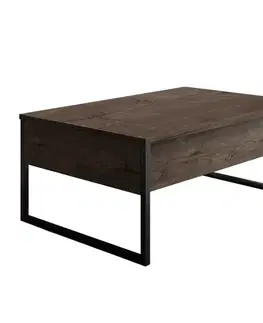 Konferenční stolek Luxe - Walnut, Black