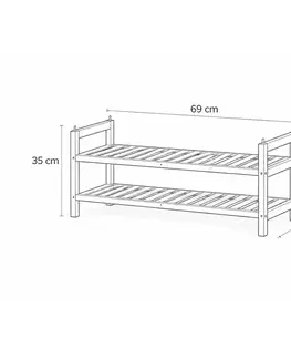 Botník WABISABI Rack 2, bambus