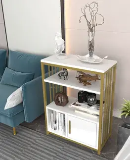 Knihovna Letos - White, Gold