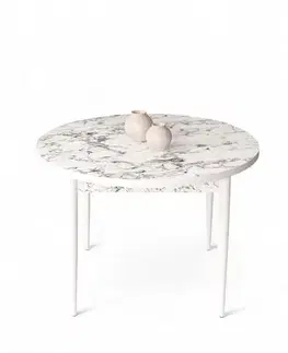 Jídelní stůl Tor - White Marble, White