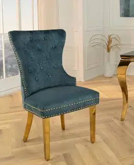 Chesterfield jídelní židle 2 ks FRIXON Dekorhome