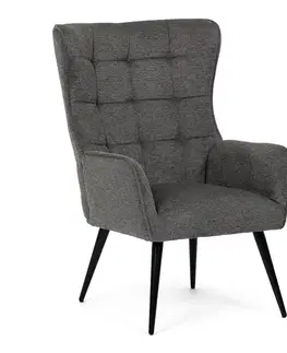 Relaxační křeslo 315 GREY2, tmavě šedá