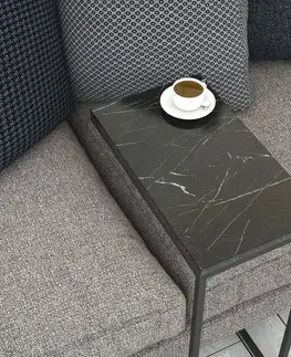 Odkládací stolek Callen Black Marble
