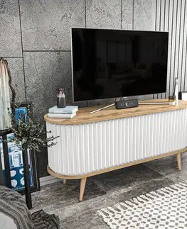 TV stolek Stor - Oud Oak, White