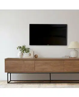 Televizní stolek Milo Walnut and Black II, L