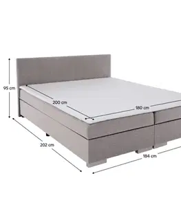 Boxspringová postel ADRIANA 2 Tempo Kondela