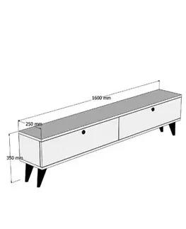 TV stolek Paris - Anthracite