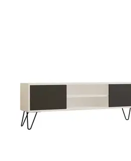 Televizní stolek Hare White and Anthracite