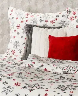 4Home Povlečení mikroflanel Snowflakes, 140 x 200 cm, 70 x 90 cm