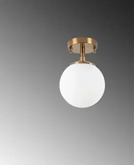 Závěsný lustr Atmaca - 10220, bronzová/bílá