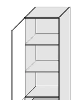 ArtExt Kuchyňská skříňka vysoká BONN | D14DP 3M Barva korpusu: Dub artisan