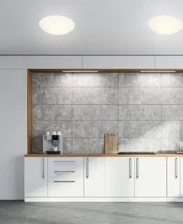 Stropní lampa Malibu z bílého skla