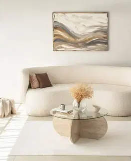 Konferenční stolek Bubble Travertine