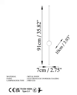 Nástěnná lampa Sword - 13487