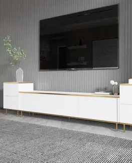 TV stěna / Sestava pod TV Imaj - White, Gold