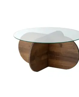Konferenční stolek Bubble Wood - Walnut