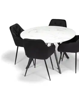 Jídelní židle BOUDOIR černá, 2 ks
