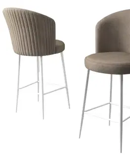 Bar Stool Set (6 Pieces) Alte - Cappuccino, White