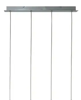 Závěsná lampa s chromovým nastavitelným skleněným stínidlem 4xG4 20W Erica