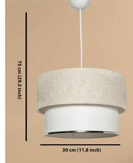 Závěsný lustr Corbeu - Cream