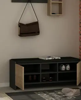 Botník Zulla Sonoma Oak and Anthracite