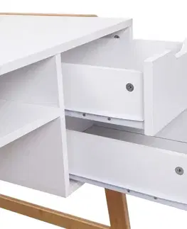 Psací stůl s úložným prostorem Dekorhome