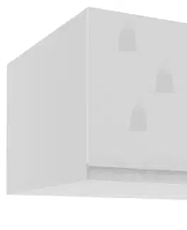 ArtExt Kuchyňská skříňka horní nástavbová FLORENCE lesk | W6B 90 Barva korpusu: Grey