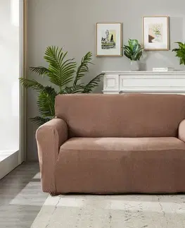 4Home Napínací potah na sedačku Magic clean hnědá, 190 - 230 cm