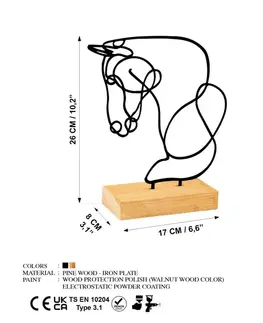 Dekorativní předmět Equine - Black
