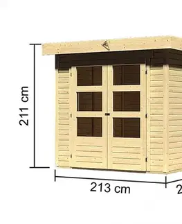Dřevěný zahradní domek ASKOLA 2 Lanitplast