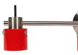 Stropní svítidlo Červený pásek 3X50W G9, saténový nikl