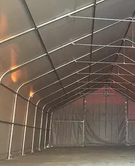 Skladová hala 10x20m PVC šedá - nehořlavá