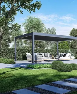 Elektrická bioklimatická pergola PRESTIGE 6x4 m Rojaplast