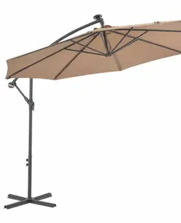 Konzolový slunečník s LED světly Ø 300 cm