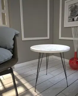 Odkládací stolek Sandalf Marmo