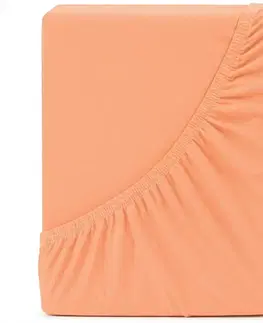 4Home Jersey prostěradlo IDEAL meruňková, 140–160 x 200 cm