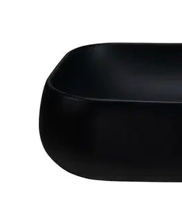 ArtCom Keramické umyvadlo NIKA MB | černý mat 45 cm