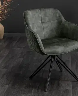 Otočné jídelní křeslo 2 ks KAINEUS Dekorhome