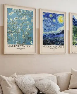 Dekorativní rámovaný obraz z MDF (3 kusy) Huhu269 - 50 x 35