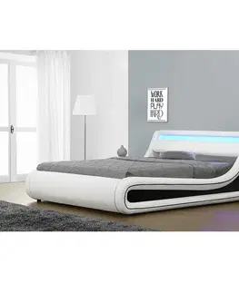 Manželská postel s LED osvětlením MANILA NEW Tempo Kondela