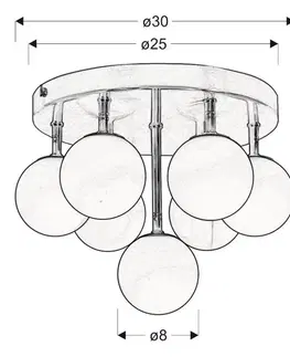 Stropní svítidlo etude plafond 230v matný nikl