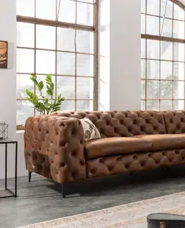 Chesterfield rohová sedací souprava ZETHOS Dekorhome