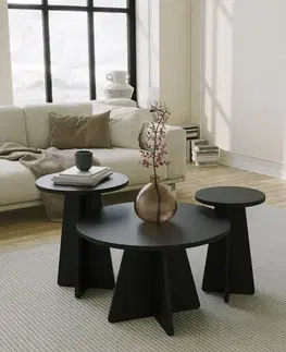 Sada konferenčních stolků Mushroom 3 - Black