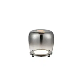 Stojací lampa černá skleněná LED 17cm Berloz Ledea