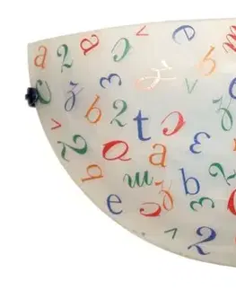 Nástěnná stropní lampa Stropní lampa s písmeny 60W