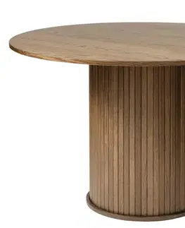 Estila Jídelní stůl Bornholm, tmavý dub, Ø 120 cm